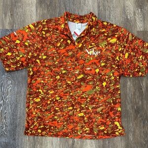 Nike Resort Dri-FIT Trek Divison Mesh Shirt Orange DR9966-832 Men’s Sz L